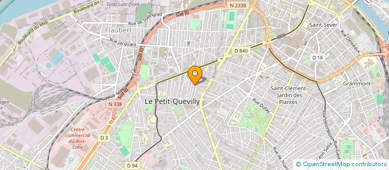 localisation de l'entreprise S.G.B. à LE PETIT-QUEVILLY