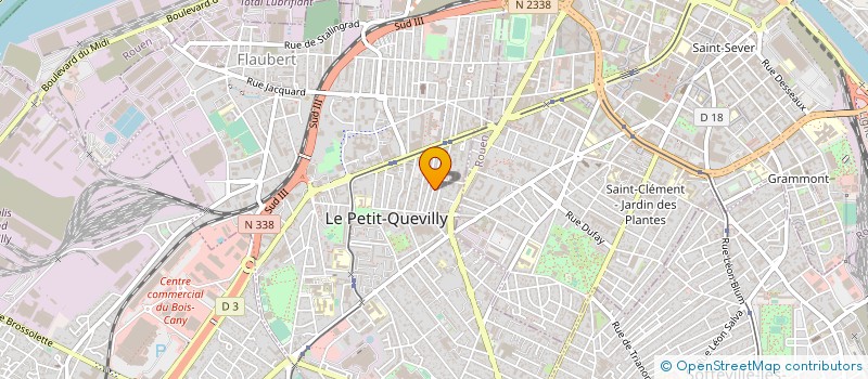 localisation de l'entreprise S.G.B. 76 - SOC GEN BAT 76 à LE PETIT-QUEVILLY