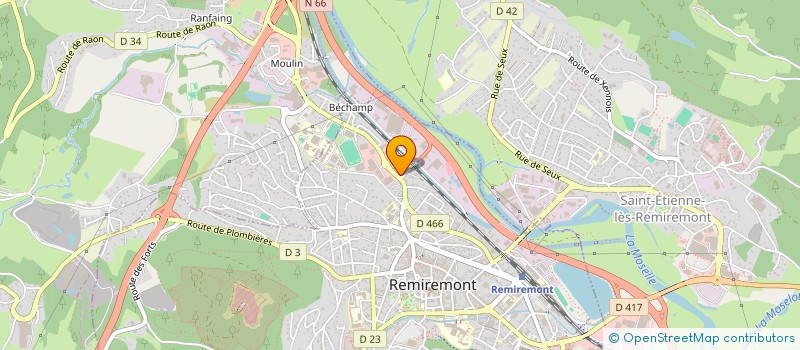 localisation de l'entreprise S G B I à REMIREMONT