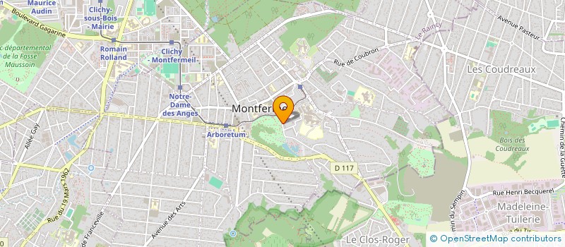 localisation de l'entreprise S.G. BATIMENT à MONTFERMEIL