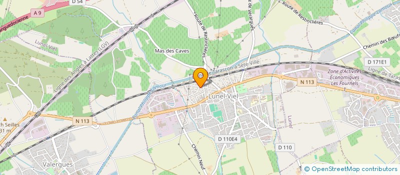 localisation de l'entreprise S.G BE  LUNEL-VIEL