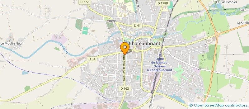 localisation de l'entreprise S.G.C.  CHATEAUBRIANT