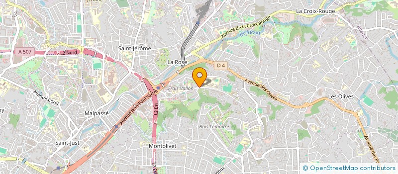 localisation de l'entreprise S G C B(ENT GLE CONSTRUCTION DE BATIMENT  MARSEILLE