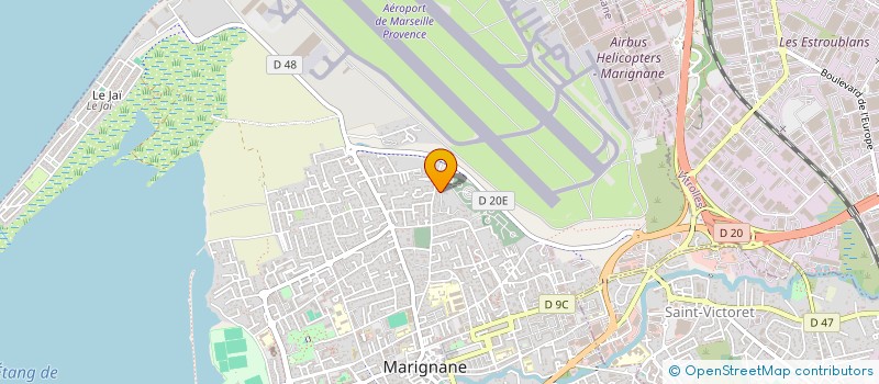 localisation de l'entreprise S.G.C.L  MARIGNANE