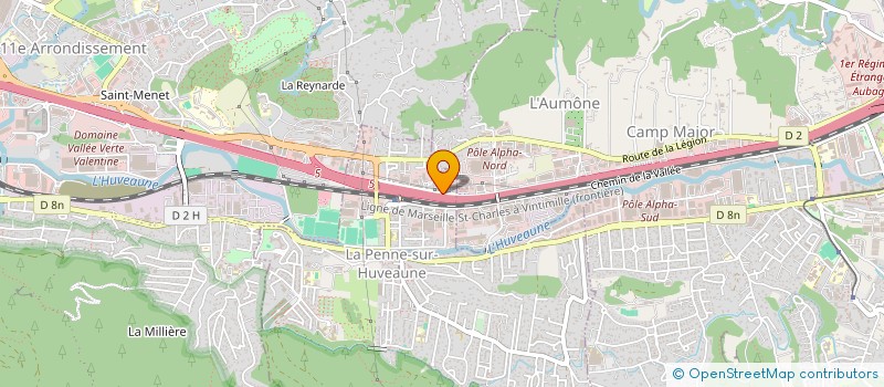 localisation de l'entreprise S.G.C. SOC GENERALE CARRELAGES  LA PENNE-SUR-HUVEAUNE