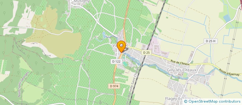 localisation de l'entreprise S.G CHATDOS  VOUGEOT