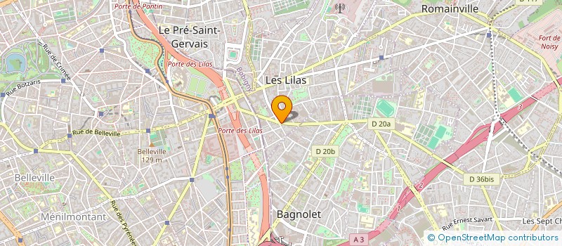 localisation de l'entreprise S.G COMPANY  LES LILAS