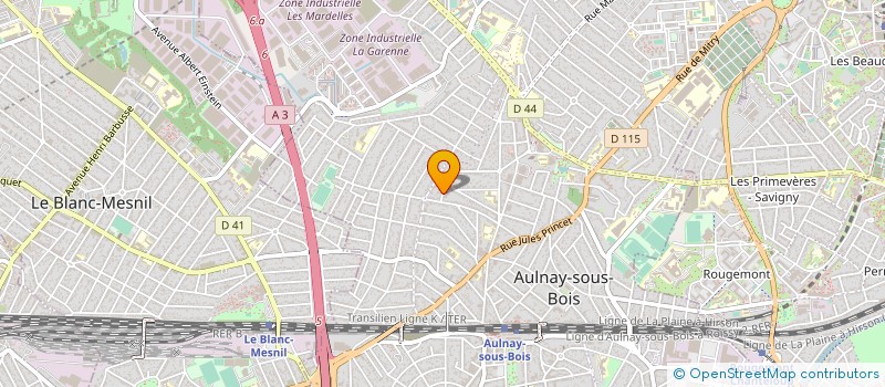 localisation de l'entreprise S.G.E.C.F. à AULNAY-SOUS-BOIS