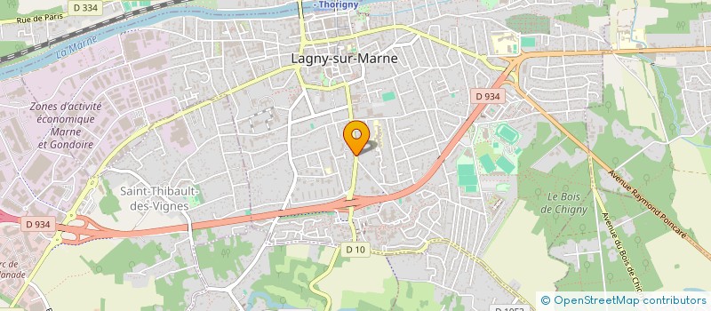localisation de l'entreprise S.G.E.N.R. à LAGNY-SUR-MARNE