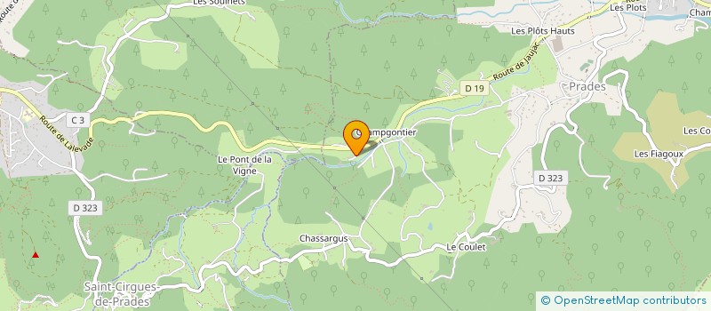 localisation de l'entreprise S G EAUX SOURCE MINER VERNET à PRADES