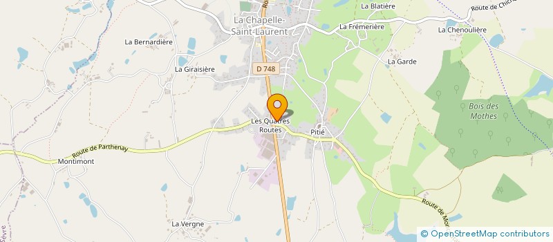 localisation de l'entreprise S.G. ELEC OUEST à LA CHAPELLE-SAINT-LAURENT