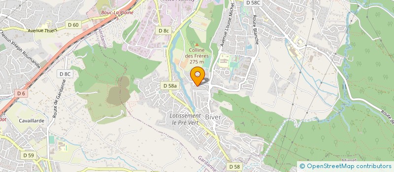 localisation de l'entreprise S.G ELECTRICITE à GARDANNE