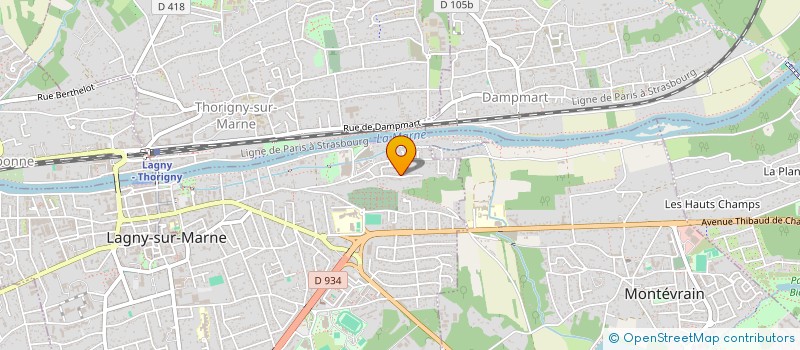 localisation de l'entreprise S G F  LAGNY-SUR-MARNE