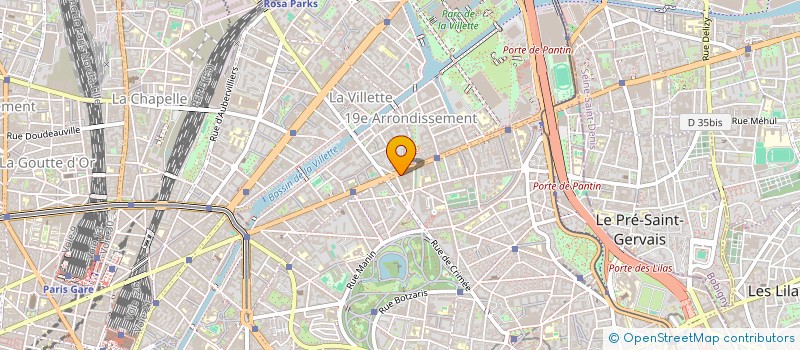 localisation de l'entreprise S.G.F.R. à PARIS