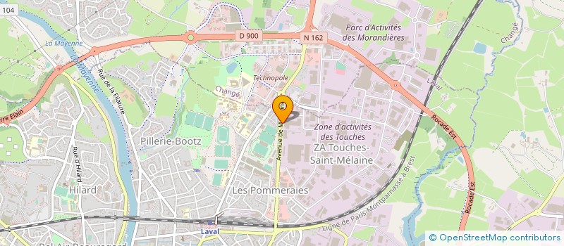 localisation de l'entreprise S.G.G.B. à LAVAL