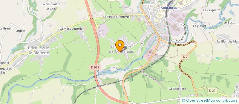 localisation de l'entreprise S.G.H. IMMO  SAINT-PIERRE-DE-COUTANCES