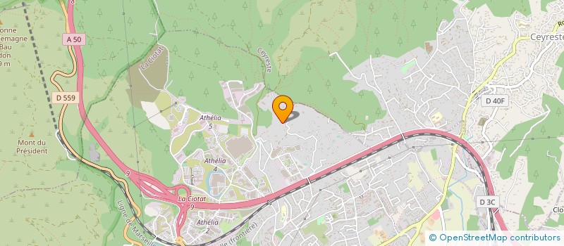 localisation de l'entreprise S.G HOLDING  LA CIOTAT