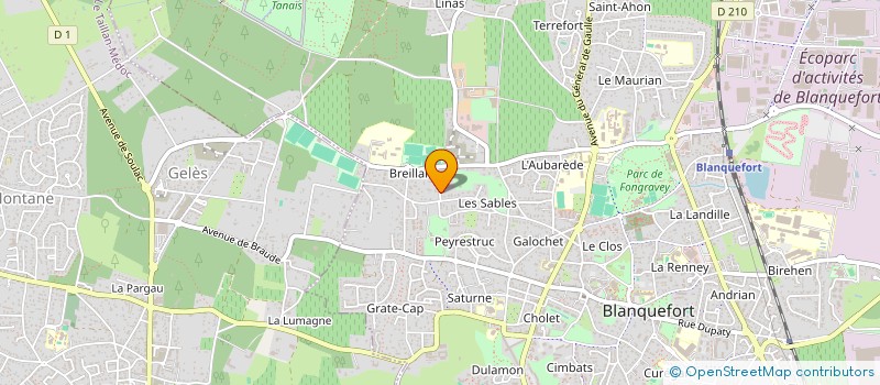 localisation de l'entreprise S.G.I  BORDEAUX