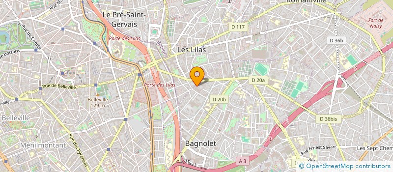 localisation de l'entreprise S.G.I.C ZED SIGNAL à BAGNOLET