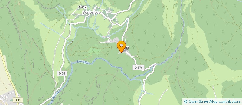 localisation de l'entreprise S.G. IMMO  BENONCES