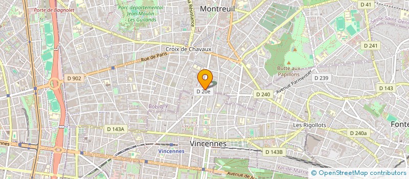 localisation de l'entreprise S&G IMMO à MONTREUIL