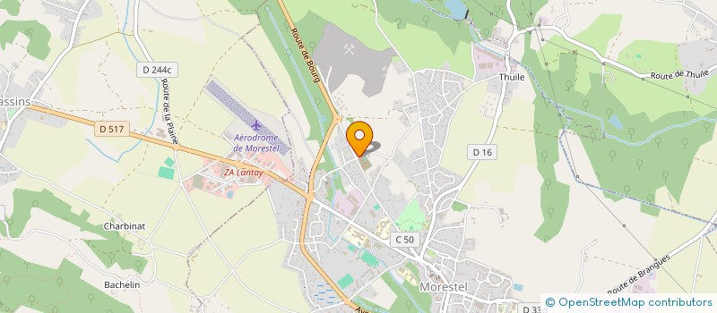 localisation de l'entreprise S.G.L  MORESTEL