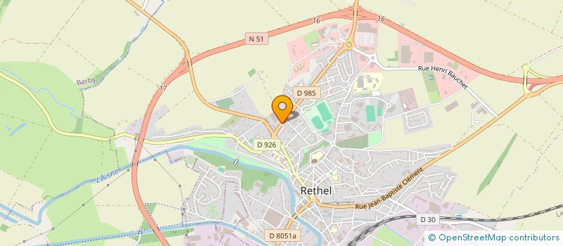 localisation de l'entreprise S.G.L. SOCIETE GESTION LOCATIVE  RETHEL