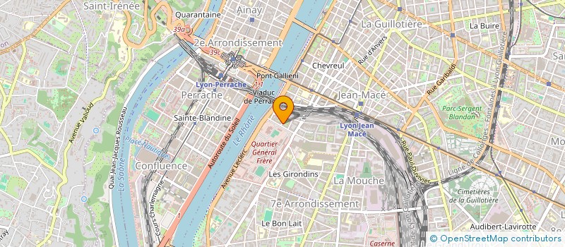 localisation de l'entreprise S G M  LYON