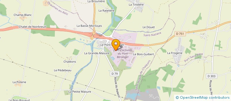 localisation de l'entreprise S.G.M à SAINT-HILAIRE-DE-CHALEONS