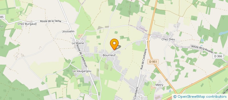 localisation de l'entreprise S.G.M  CELLEFROUIN