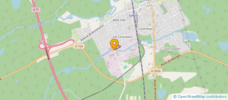 localisation de l'entreprise S.G.M.A.  SALBRIS