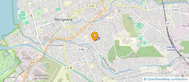 localisation de l'entreprise S. G. M.  SASU  MARIGNANE