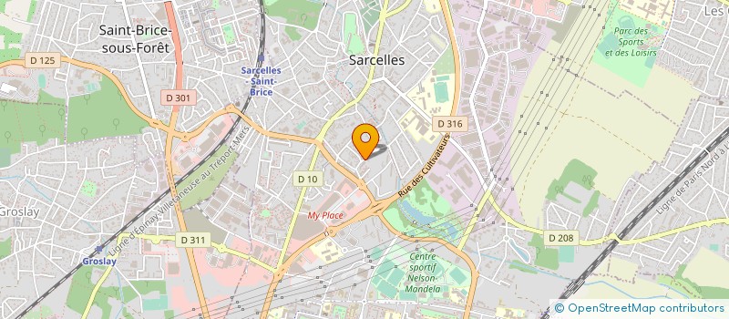 localisation de l'entreprise S.G.N à SARCELLES