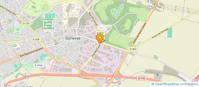 localisation de l'entreprise S G P B (SERVICE GESTION PREVENTION DES BIENS)  GONESSE