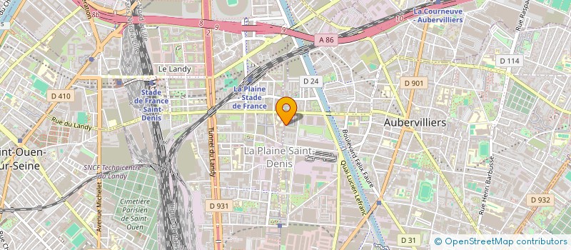 localisation de l'entreprise S.G.P CONSEILS & FORMATIONS à AUBERVILLIERS