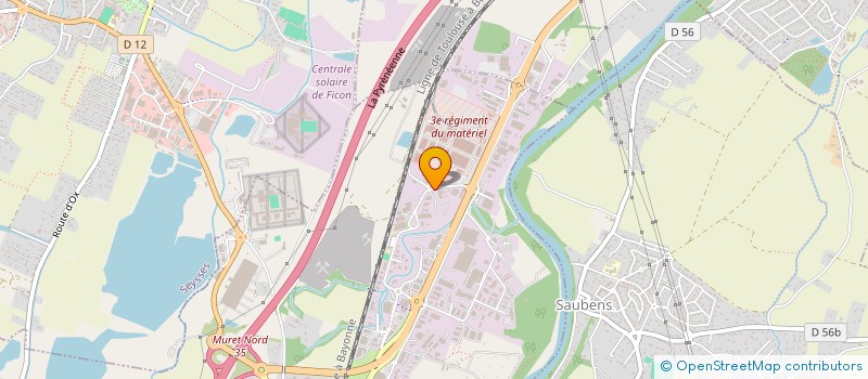 localisation de l'entreprise S.G.P.SOCIETE GESTION DE PARTICIPATIONS  MURET