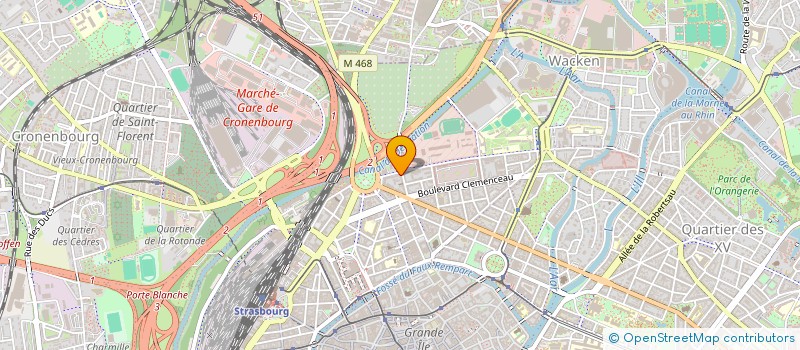 localisation de l'entreprise S.G.R. HOTELS à STRASBOURG