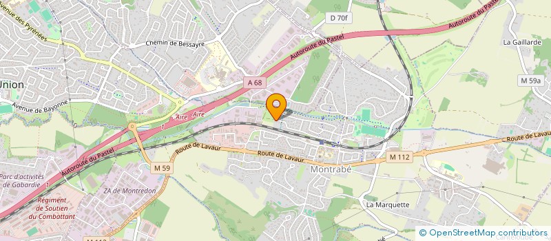 localisation de l'entreprise S G S M  MONTRABE