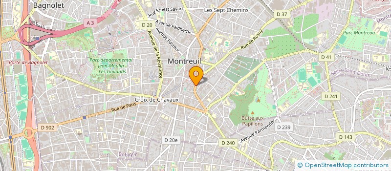 localisation de l'entreprise S G T I E à MONTREUIL
