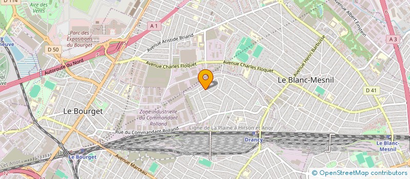 localisation de l'entreprise S G T N à DRANCY