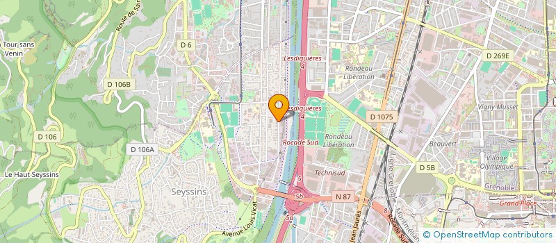 localisation de l'entreprise S.G.T.S à SEYSSINS