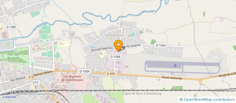 localisation de l'entreprise S.G. TRANS à CHANTEHEUX