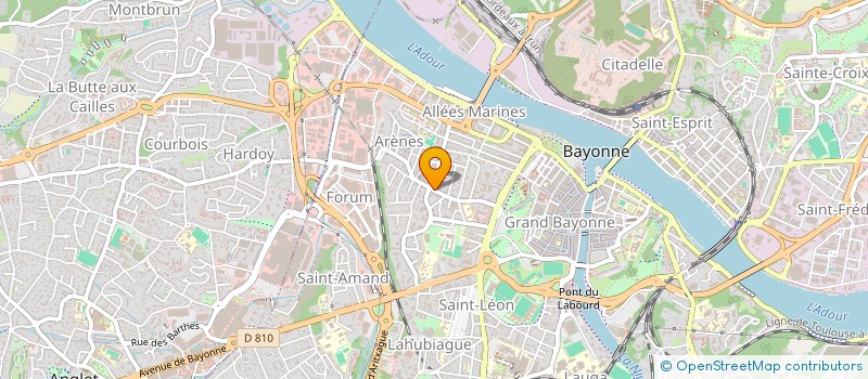 localisation de l'entreprise S.G.V. à BAYONNE