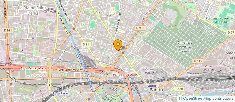 localisation de l'entreprise S GILLANI  AUBERVILLIERS