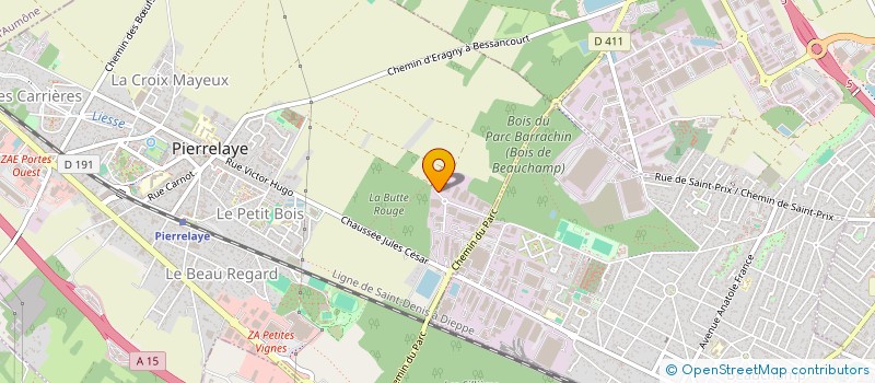 localisation de l'entreprise S&H  PIERRELAYE