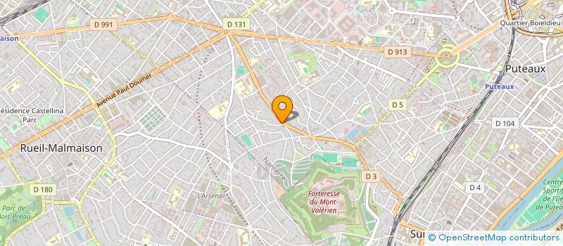 localisation de l'entreprise S.H.92  NANTERRE