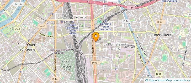 localisation de l'entreprise S.H  SAINT-DENIS