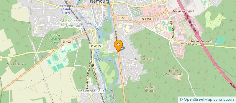 localisation de l'entreprise S H A H  NEMOURS