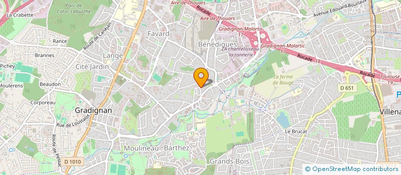 localisation de l'entreprise S & H ATLANTIQUE à PESSAC