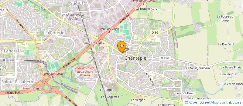 localisation de l'entreprise S&H BARBER  CHANTEPIE